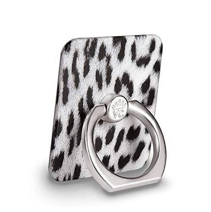 Velvet Caviar Cell Phone Ring Holder - Finger Ring & Stand - Improves Phone Grip Compatible with iPhone, Galaxy and Most Cases (Except Silicone/Leather) - Snow Leopard - color: Snow Leopard