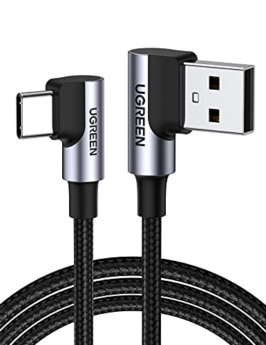 UGREEN USB A to USB C Cable 90-Degree Fast Charging Cable, 1.6ft - size: 1.6 ft