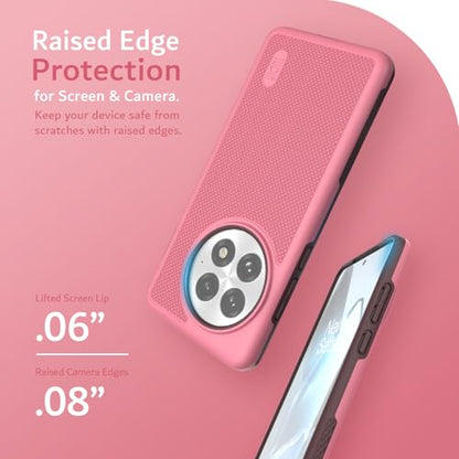 TUDIA MergeGrip for OnePlus 13 Case 5G (2025) - [Military Grade Drop Tested] Dual Layer Shockproof Slim Heavy Duty Tough Cover Phone Cases - Smokey Pink - color: Smokey Pink, size: Basic