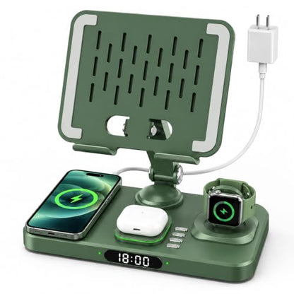 Wireless Charging Station for Apple Devices, Only for Apple Watch Charging - color: Army Green