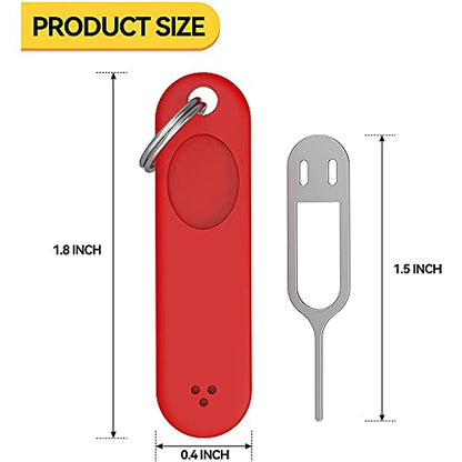 6Pcs SIM Card Removal Tool-Sim Card Tray Pin Eject Removal Tool Needle Opener Ejector,with Removable Key Chain,Black+Red, 500169860A1