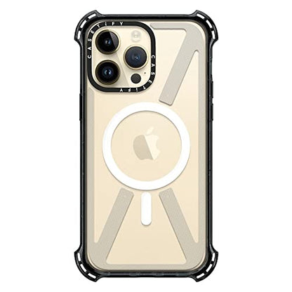 CASETiFY for iPhone 14 Pro Max Case - Bounce Compatible with MagSafe | Shockproof | 21.3 ft. 6x Military Grade Drop Protection | Black - color: Clear Black, size: Iphone 14 Pro Max (6.7")