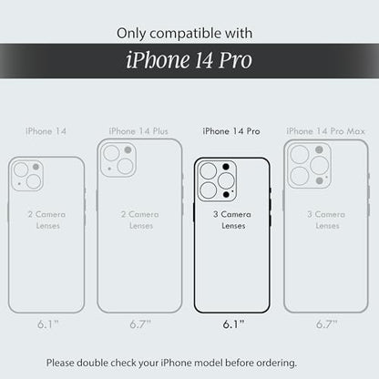 COCOMII Rectangle for iPhone 14 Pro Case, Black Real Mother of Pearl | Compatible with MagSafe Wireless Charging, Shockproof 10ft Drop Protection, Camera & Screen Protection, Premium Glossy Finish - color: Black Real Mother of Pearl, size: iPhone 14 Pro (