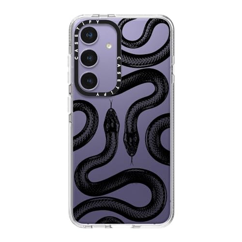 CASETiFY for Galaxy S24 Case - Impact Clear | Not Yellowing | 6.6 ft. Drop Protection | Black Kingsnake | Clear - color: Black Kingsnake, size: Galaxy S24