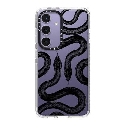 CASETiFY for Galaxy S24 Case - Impact Clear | Not Yellowing | 6.6 ft. Drop Protection | Black Kingsnake | Clear - color: Black Kingsnake, size: Galaxy S24