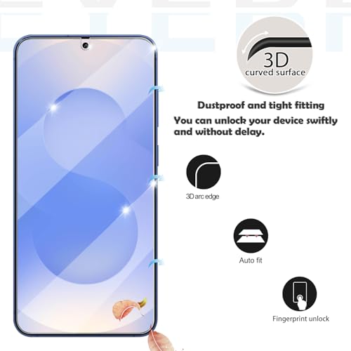 Galaxy S25 Plus / S25+ Tempered Glass Screen & Lens Protector 2+2 Pack | [Ultrasonic Fingerprint Unlock] [Case Friendly] [Bubble-Free] - size: Galaxy S25 Plus