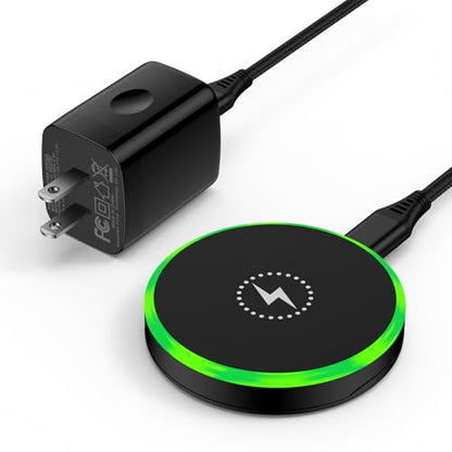 for Magsafe Charger Samsung S26 Magnetic Charger Wireless Fast Charging Pad - color: Black-W