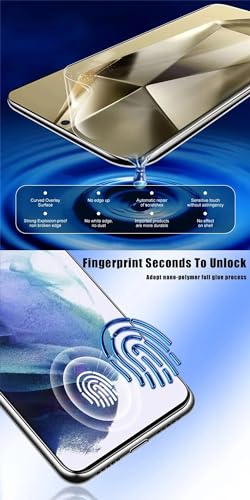2pcs Flexible Hydrogel Film Compatible With Samsung Galaxy S26+ Plus 6.7" Front Screen Protector Transparent TPU Touch Sensitive Fingerprint Unlock Not Tempered Glass - color: S26+ Plus 6.7"