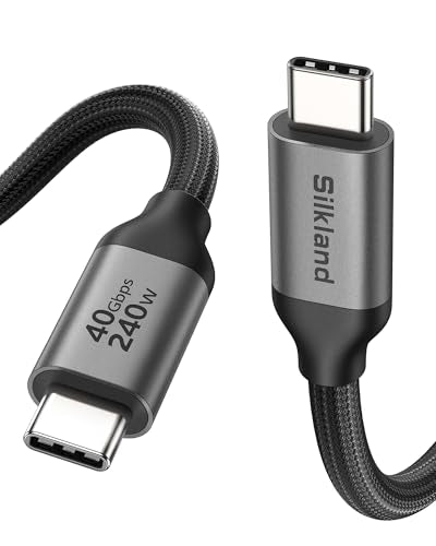 Silkland 40Gbps USB 4 for Thunderbolt 4 Cable 10FT, 8K/Dual 4K, 240W PD3.1 - size: 10FT
