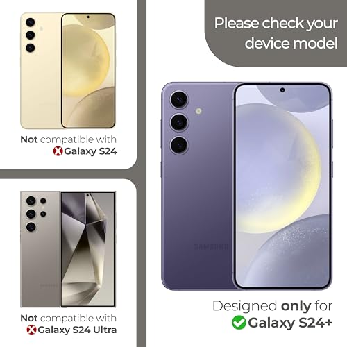 ArmorSuit 2 Pack for Samsung Galaxy S24 Plus Screen Protector (6.7") Max Coverage MilitaryShield HD Clear Film - Made in USA