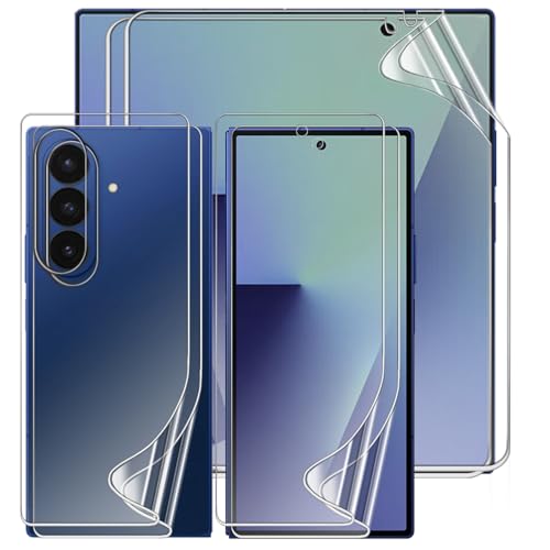 2 Sets Screen Protector for Samsung Galaxy Z Fold 7 8.0", High Definition Clear Soft TPU Screen Protector, 2 Front + 2 Inner Flexible Film Hydrogel, Self-Healing, Bubble-Free - size: Samsung Galaxy Z Fold 7