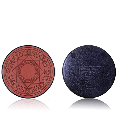 Omio Glowing Magic Array Wireless Charger Ultra Slim 10W Qi Wireless Fast Charger Charging Pad for iPhone 18 Pro Max/Duo/17/16/15/14/13/12/Galaxy Z Flip 8//Z Fold 8/ S26 Ultra/S25/S24 More Qi Devices