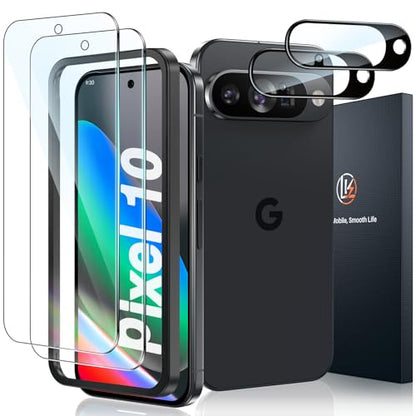 LK 2 Pack for Google Pixel 10 Screen Protector+2 Pack Camera Lens Protector - size: Pixel 10