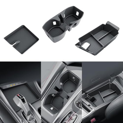 SKTU 3Pack for 2024-2027 Dodge Charger Center Console Organizer Cup Holder - color: 3PCS for Charger Center & Armrest & CUP