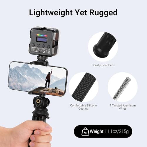 NEEWER TP34 Camera Tripod w Remote, Mini Flexible Vlog Phone Tripod Stand
