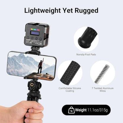 NEEWER TP34 Camera Tripod w Remote, Mini Flexible Vlog Phone Tripod Stand