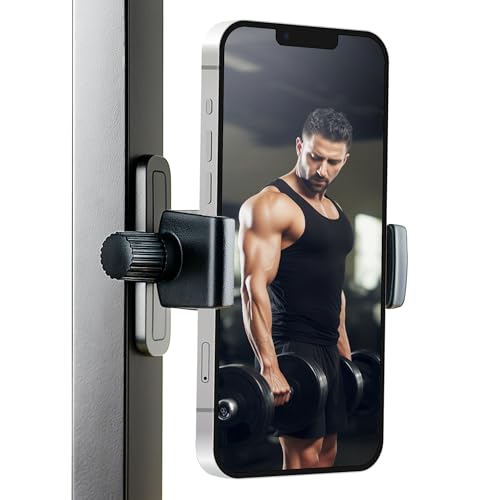 Magnetic Golf Cart and Gym Phone Holder, Adjustable 360° Secure Golf Phone Mount Caddy, Compatible with iPhone/Samsung/Pixel and Smartphones, Golf Cart Accessories, Gym and Workout Accessories