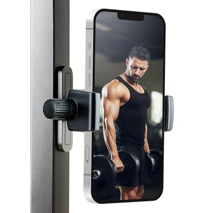 Magnetic Golf Cart and Gym Phone Holder, Adjustable 360° Secure Golf Phone Mount Caddy, Compatible with iPhone/Samsung/Pixel and Smartphones, Golf Cart Accessories, Gym and Workout Accessories