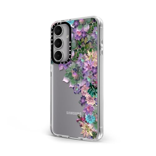 CASETiFY for Galaxy S24+ Case - Impact Clear | Not Yellowing | 6.6 ft. Drop Protection | MY SUCCULENT GARDEN | Clear - color: MY SUCCULENT GARDEN, size: Galaxy S24+