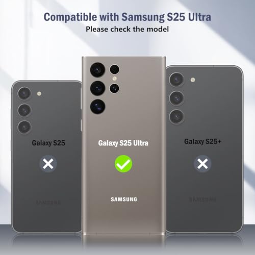 PASNEW Camera Protector for Samsung Galaxy S25 Ultra,1 Pack(Black)