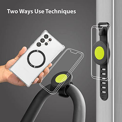 Bone Magnetic Gym Phone Mount, MagSafe Workout Phone Holder + Mag Sticker