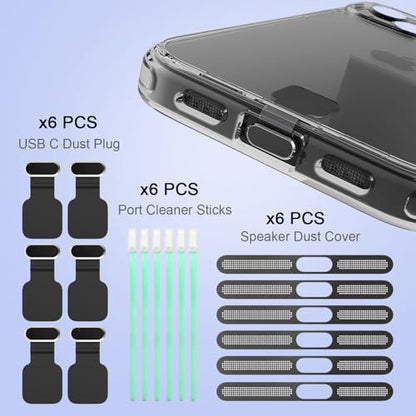 USB C Dust Plug with Speaker Dust Cover for iPhone 15/16 Pro,Plus,Pro Max