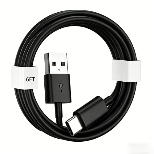 6FT USB A to USB C Charging cable, iPhone 18/17/16 Car Carplay Charger Cable for iPhone 18E/17E/16E, 15/16/17/18 Pro Max 15 16 Plus, iPad 10th Gen iPad Pro, Air 5th 4th Mini 6th Replacement Black - color: Black, size: 6FT