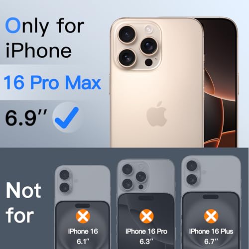 JETech 360° Privacy Screen Protector for iPhone 16 Pro Max, 2-Pack - size: iPhone 16 Pro Max
