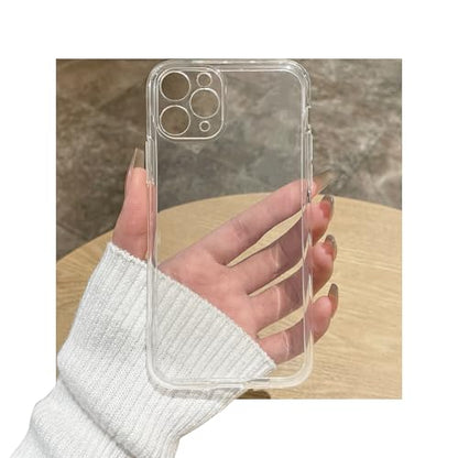 Clear Case for iPhone 12 pro case.Soft Phone Cover Slim Light Full Protection Shockproof (Clear, 12 pro) - size: 12 pro