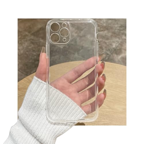 Clear Case for iPhone 12 pro case.Soft Phone Cover Slim Light Full Protection Shockproof (Clear, 12 pro) - size: 12 pro