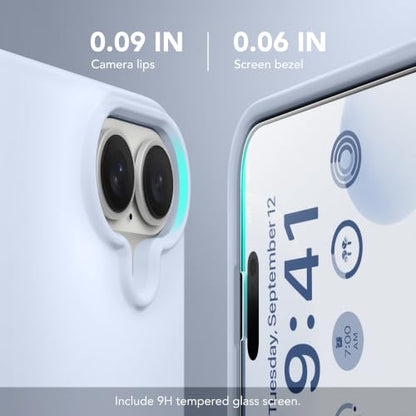 GONEZ Magnetic for iPhone 17 Case, Silicone Cover Baby Blue - color: Baby Blue, size: Iphone 17