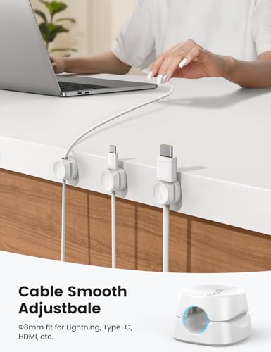 Lamicall 8Pack Cord Organizer & Ultra-Thin Cell Phone Stand