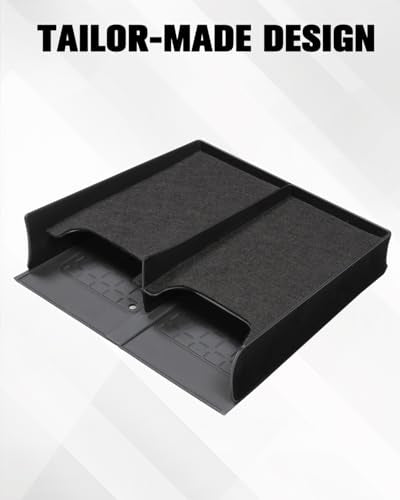 RAV 4 2026 XSE Tray 2-in-1 2026 Rav4 Wireless Charging Tray Compatible with 6th Gen 2026 Toyota RAV4 Compartment Charging Insert Divider 2026 RAV4 Wireless Charging Mat Silicone RAV 4 2026 Accessories - size: 2) RAV4 2026 Charging Insert Divider (2-in-1)
