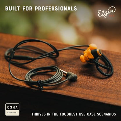 Elgin Rumble Wired Earplug Headphones with mic, in-Ear Earbuds - style: 3.5mm AUX