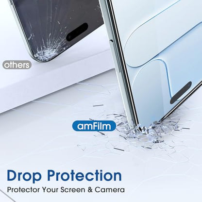 amFilm OneTouch for iPhone Air Screen Protector 6.5'' Tempered Glass - size: 17-6.5”