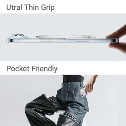 Grat 4 for Magsafe Magnetic Phone Grip Stand, Silver - color: Silver