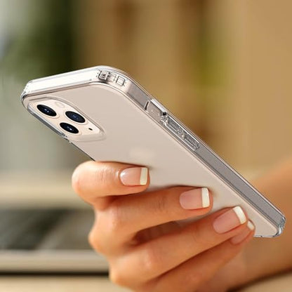 Phone Case For iPhone 12 Pro Clear, [Crystal Clear][Non-Yellowing] Slim Shockproof Reinforced Drop Protective Flexible TPU Back Cover Phone Case For iPhone 12 Pro Protective Case(Transparent) - color: Transparent