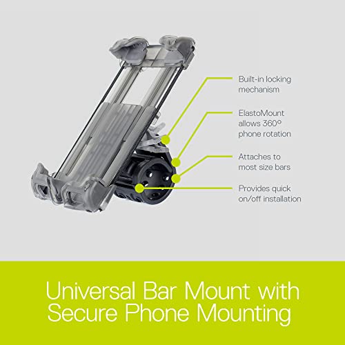 Bike Phone Mount by Delta Cycle - Bicycle Phone Holder Adjusts to Any Handlebar & Fits Any Phone or iPhone - Universal and Easily Accessible Bike Accessories for Adult Bikes