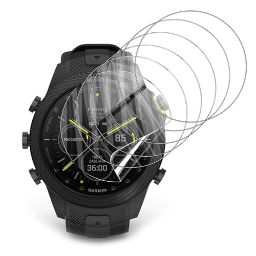 6‑Pack for Garmin MARQ (Gen 2) 1.2" Screen Protector, AUUYYA Soft Flexible TPU Ultra‑Thin Self‑Healing Bubble‑Free Protective HD Clear Film for Adventurer, Athlete, Aviator, Golfer, Captain SmartWatch - size: Garmin MARQ (Gen 2) Series