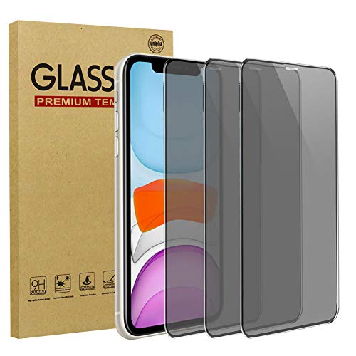 LCHDA 3-Pack Privacy Tempered Glass Film for iPhone 11 Pro Max/iPhone Xs Max 6.5 Inch, Full Coverage Anti-Spy 9H Hardness Anti-Scratch Ultra Clear Case Friendly Shield Glass Screen Protector - color: iPhone 11 Pro Max/iPhone XS Max 6.5"