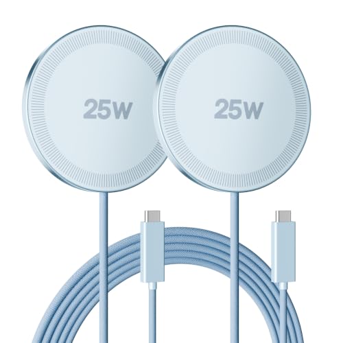 MagSafe 25W Wireless Charger for Apple Magnetic Fast Charging Pad - color: Blue