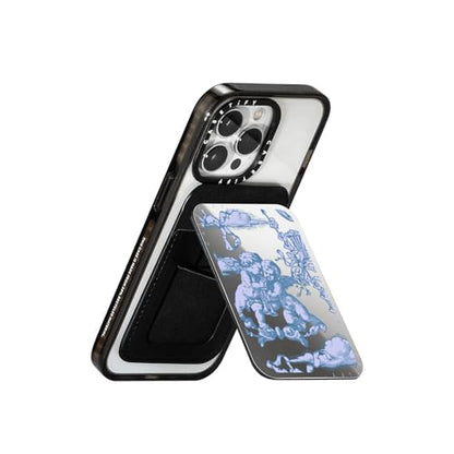 CASETiFY Snappy Card Holder Stand Compatible with Magsafe - At Lover's Gate - Silver Mirror - color: At Lover's Gate