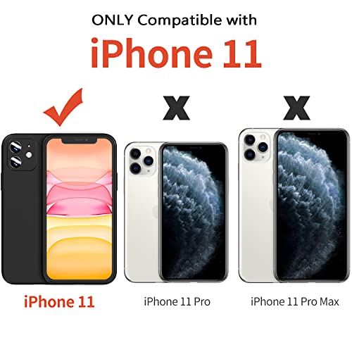 FanTEK Phone Case Compatible with iPhone 11 Case, Anti-Scratch & Fingerprint Phone Case Protective Cover, Matte Black - size: iPhone 11