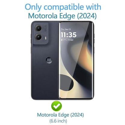 Anoowkoa [2 Pack Compatible with Moto Edge 2024/Moto Edge 2023 3D screen protector.9H Hardness.Tempered Glass.Super Abrasion Resistance,Anti-Fingerprint.Anti-Scratch,Bubble-free,Easy Installation