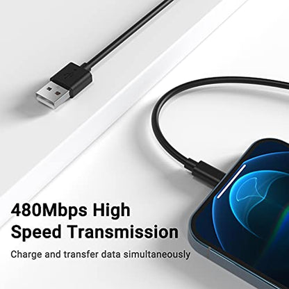 Black iPhone Charger Cord, 3-Pack 6FT MFi Certified Fast Charging Cable Data Sync Lightning to USB-A Cable Compatible with iPhone14/13/12/ Mini/Pro/Max/ 11/ XS/XR/SE/ 8/7/ 6/ Plus/iPad/AirPods - size: 3Pack 6FT