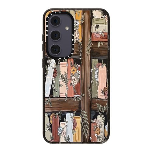 CASETiFY for Galaxy S24+ Case - Impact | 8.2 ft. 4x Military Grade Drop Protection | Bookshelf Garden by KT's Canvases | Black - color: Bookshelf Garden, size: Galaxy S24+ (6.7")