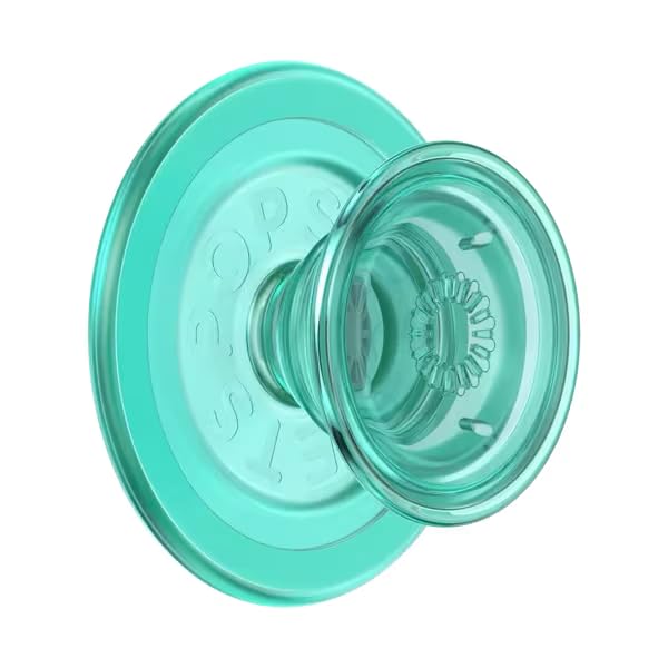 PopSockets Phone Grip for MagSafe, Magnetic Holder- Translucent Mint - color: Mint, style: MagSafe