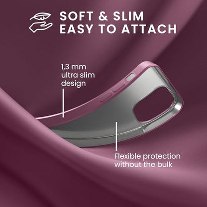 kwmobile Case Compatible with Apple iPhone 12 / iPhone 12 Pro Case - Soft Slim Metallic TPU Silicone Cover - Metallic Lavender - color: Metallic Lavender