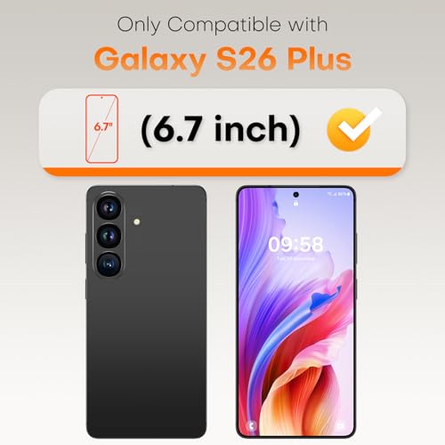 TOCOL for Samsung Galaxy S26 Plus Screen Protector - color: Clear