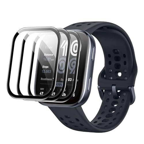Compatible for Amazfit Bip 6 screen protector, Anti-Scratch 3D Full Screen Coverage flim, Case Friendly, HD Ultra, 3 PACK - size: Amazfit Bip 6